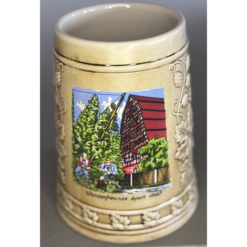 Vintage 1990 Wanderfreunde Spalt German Beer Stein Mug .5 lt